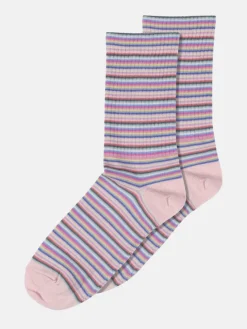 Ada Ankle Socks - Silver Pink