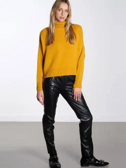 Aisha Rollneck Jumper - Amber