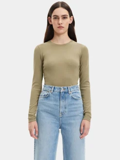 Alexa Long Sleeve Tee - Covert Green