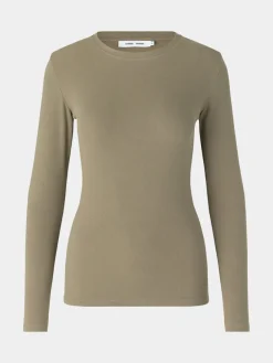 Alexa Long Sleeve Tee - Covert Green