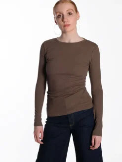 Alexa Long Sleeve Tee - Crocodile