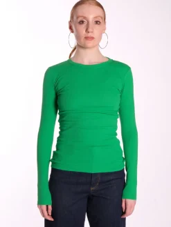 Alexa Long Sleeve Tee - Fern Green