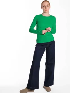 Alexa Long Sleeve Tee - Fern Green