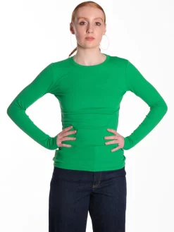 Alexa Long Sleeve Tee - Fern Green