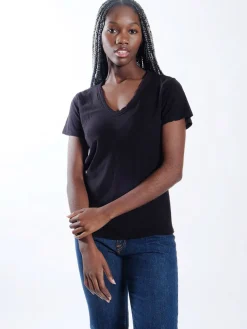 Any2 Scoop Neck T-shirt - Black