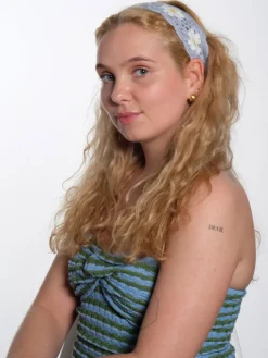 Bohemian Headband - White Sunflower