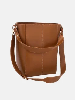 Casset Soft Structure Bucket Bag - Brown Caramel