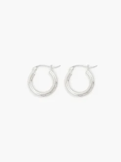 Classic Silver Small Hoops - No.12100