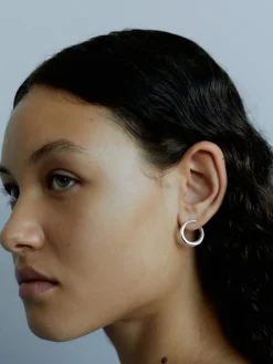 Contour Earrings - Silver