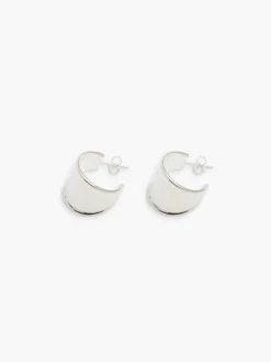 Contour Hoops - Silver