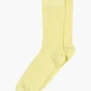 Cotton Rib Ankle Socks - Wax Yellow
