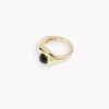 Dualism Black Onyx Ring - Gold