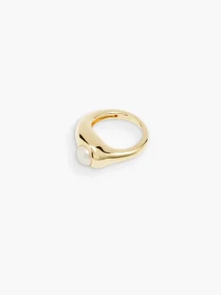 Dualism Freshwater Pearl Ring - Gold