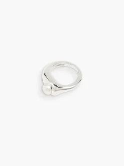 Dualism Freshwater Pearl Ring - Silver