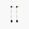 Dualism Long Earrings - Gold
