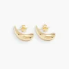 Dualism Sculptural Earrings - Gold
