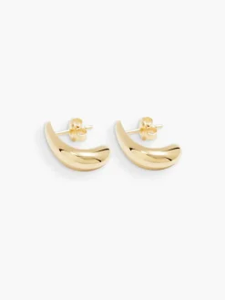 Dualism Sculptural Earrings - Gold