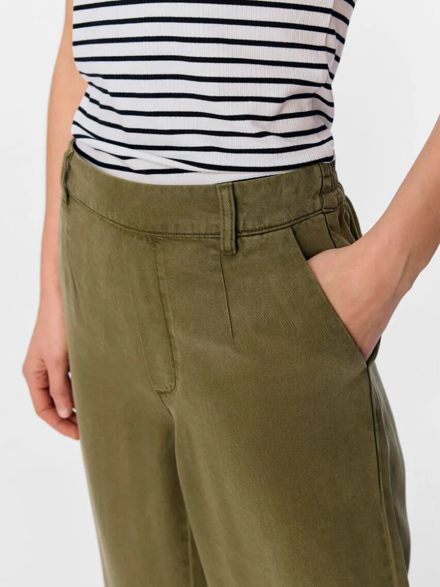Frame Lisa Wide Pants - Capulet Olive