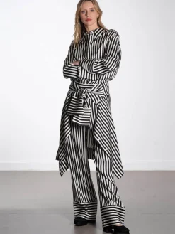 Gabin - Striped Viscose - Fluid Stripes