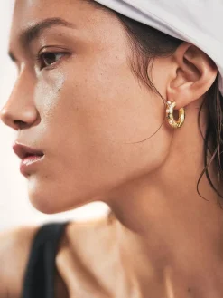 Gem In A Hoop Earrings