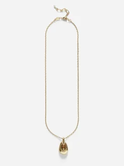 Golden Pebble Necklace