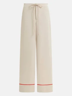 Hand Pants - Off White/Red