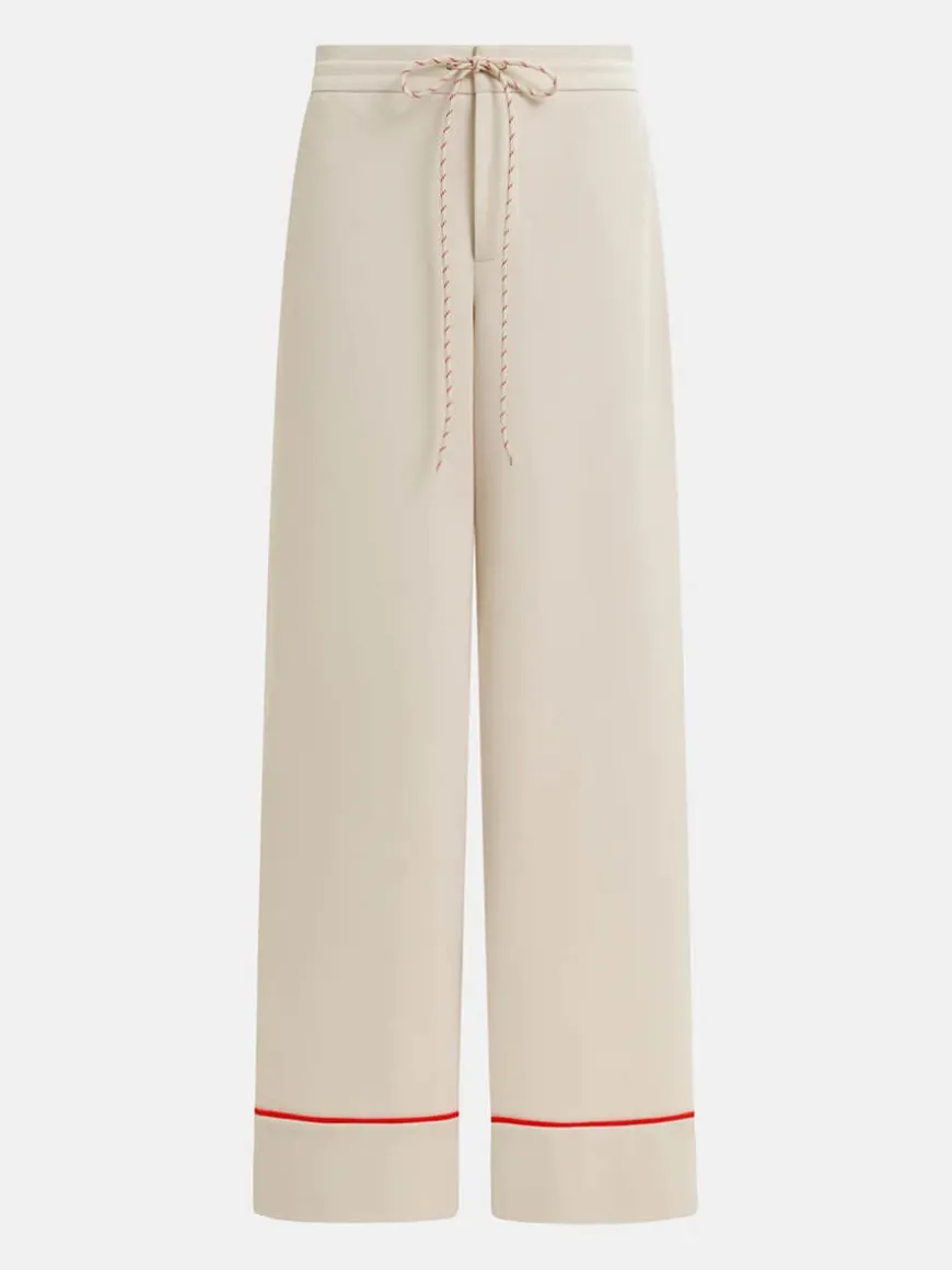 Hand Pants - Off White/Red