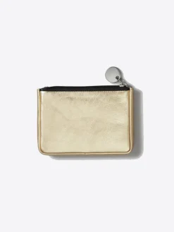 Happy Leather Purse - Gold