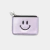 Happy Leather Purse - Lilac