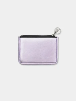 Happy Leather Purse - Lilac