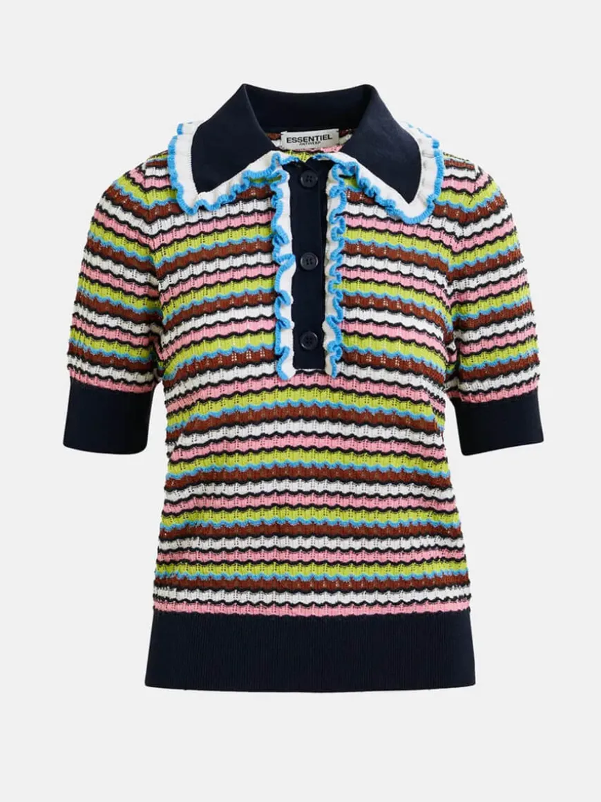 Haximum Polo - Dark blue/Pink/White