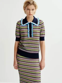 Haximum Polo - Dark blue/Pink/White