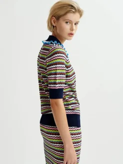 Haximum Polo - Dark blue/Pink/White