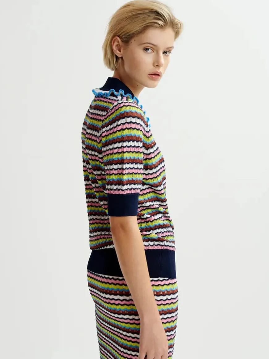 Haximum Polo - Dark blue/Pink/White