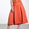 High Volume Midi Skirt - Mecca Orange