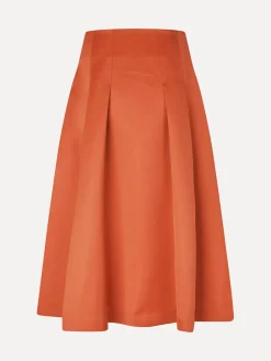High Volume Midi Skirt - Mecca Orange