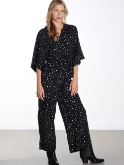 Kris Trousers - Black & White Dots