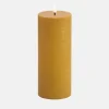 LED Pillar Candle 7.8x20 - Curry Yellow