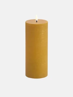 LED Pillar Candle 7.8x20 - Curry Yellow