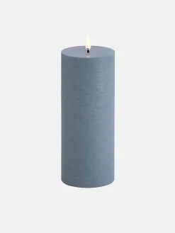 LED Pillar Candle 7.8x20 - Hazy Blue