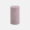 LED Pillar Candle 7.8x15 - Light Lavender