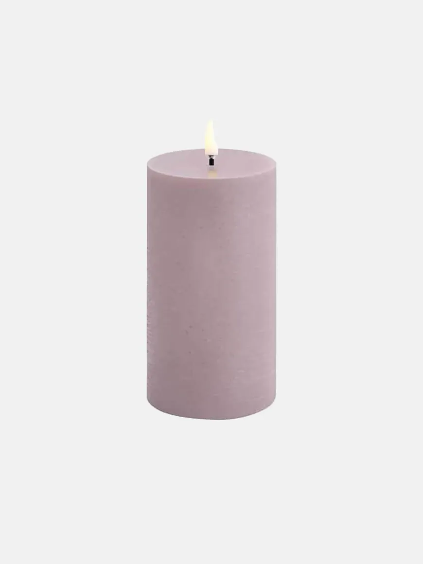 LED Pillar Candle 7.8x15 - Light Lavender