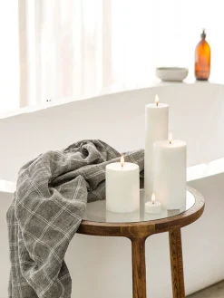 LED Pillar Candle 10x15 - Nordic White