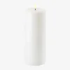 LED Pillar Candle 7.8x20 - Nordic White