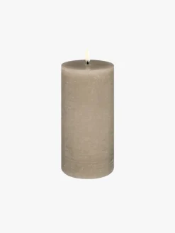 LED Pillar Candle 7.8x15 - Sandstone