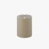 LED Pillar Candle 7.8x10 - Sandstone
