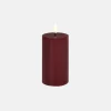 LED Pillar Candle 5.8x10 - Wine Red