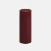 LED Pillar Candle 5.8x15.2 - Wine Red