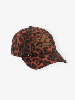 Leopard Logo Cap - Racing Red