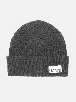 Light Structured Rib Knit Beanie - Phantom